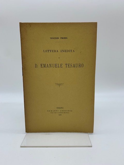 Lettera inedita di D. Emanuele Tesauro